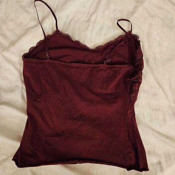 Eyeshadow Women’s Lace Cami Shelf Bra Juniors XL Y2k Camisole - Picture 4 of 7